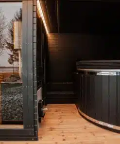 6 személyes LUX GOLD 2 in 1 szauna + dézsafürdő kombó 7