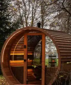 6 személyes LUX SHOW hordószauna elektromos kályhával 2