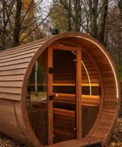 6 személyes LUX SHOW hordószauna elektromos kályhával