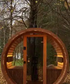 6 személyes LUX SHOW hordószauna elektromos kályhával 9 6 személyes LUX SHOW hordószauna elektromos kályhával 3