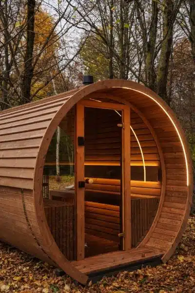 6 személyes LUX SHOW hordószauna elektromos kályhával 1 6 személyes LUX SHOW hordószauna elektromos kályhával