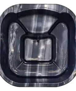 MALIBU 8 személyes SÓZHATÓ NÉGYSZÖGLETES Akril dézsafürdő integrált kályhával 9