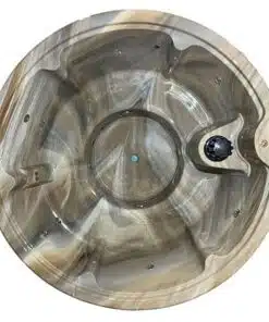 MEGÚJULT LUX IN 6 személyes SÓZHATÓ KÜLSŐ KÁLYHÁS PRÉMIUM MÁRVÁNY AKRIL dézsafürdő MÁRVÁNY betéttel 11