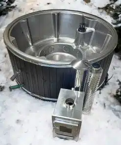 MEGÚJULT LUX IN 6 személyes SÓZHATÓ KÜLSŐ KÁLYHÁS PRÉMIUM MÁRVÁNY AKRIL dézsafürdő MÁRVÁNY betéttel 7