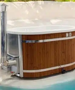 MODENA 2 személyes akril dézsafürdő horizontális integrált kazánnal 2