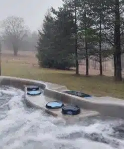 JADE 2 személyes ovális akril dézsafürdő külső kályhával