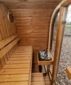 2 SZEMÉLYES ÉSZAKI FENYŐ MINI SZAUNA ELEKTROMOS FŰTÉSSEL 9