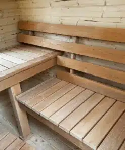 4 személyes KVADRO szauna fatüzelésű kályhával 5