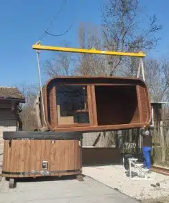 6 személyes ELEKTROMOS LUX GOLD THERMOWOOD 2 in 1 szauna + dézsafürdő kombó 4