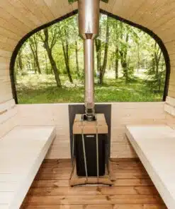 6 személyes LUX SILVER 2 in 1 szauna + dézsafürdő kombó 2