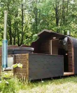 6 személyes LUX SILVER 2 in 1 szauna + dézsafürdő kombó 5