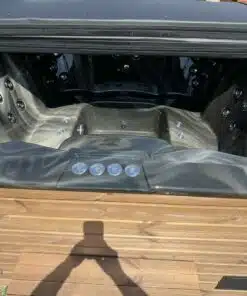 Grande 8 személyes Négyszögletes akril 8 személyes dézsafürdő PAHLEN 9KW elektromos fűtéssel 4