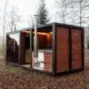 Kettő az egyben ModulBox 8-10 személyes szauna és dézsa kombó