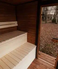 Kettő az egyben ModulBox 8-10 személyes szauna és dézsa kombó 7