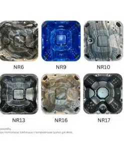 TOPÁZ PRÉMIUM AKRIL 4 személyes INTEGRÁLT fatüzelésű jacuzzi 10