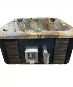 TOPÁZ PRÉMIUM AKRIL 4 személyes INTEGRÁLT fatüzelésű jacuzzi 3