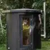 ZOÉ 4 személyes szauna hordó Harvia M3 fatüzelésű kályhával