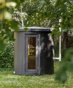 ZOÉ 4 személyes szauna hordó Harvia M3 fatüzelésű kályhával 3