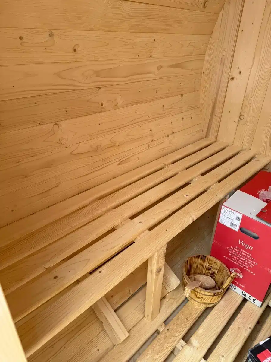 2 SZEMÉLYES MINI SZÉKELY SZAUNA – 6kW-OS HARVIA ELEKTROMOS KÁLYHÁVAL 9 2 SZEMÉLYES MINI SZÉKELY SZAUNA – 6kW-OS HARVIA ELEKTROMOS KÁLYHÁVAL