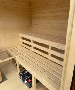 4 SZEMÉLYES BOXY SZAUNA – HARVIA M3 FATÜZELÉSŰ KÁLYHÁVAL