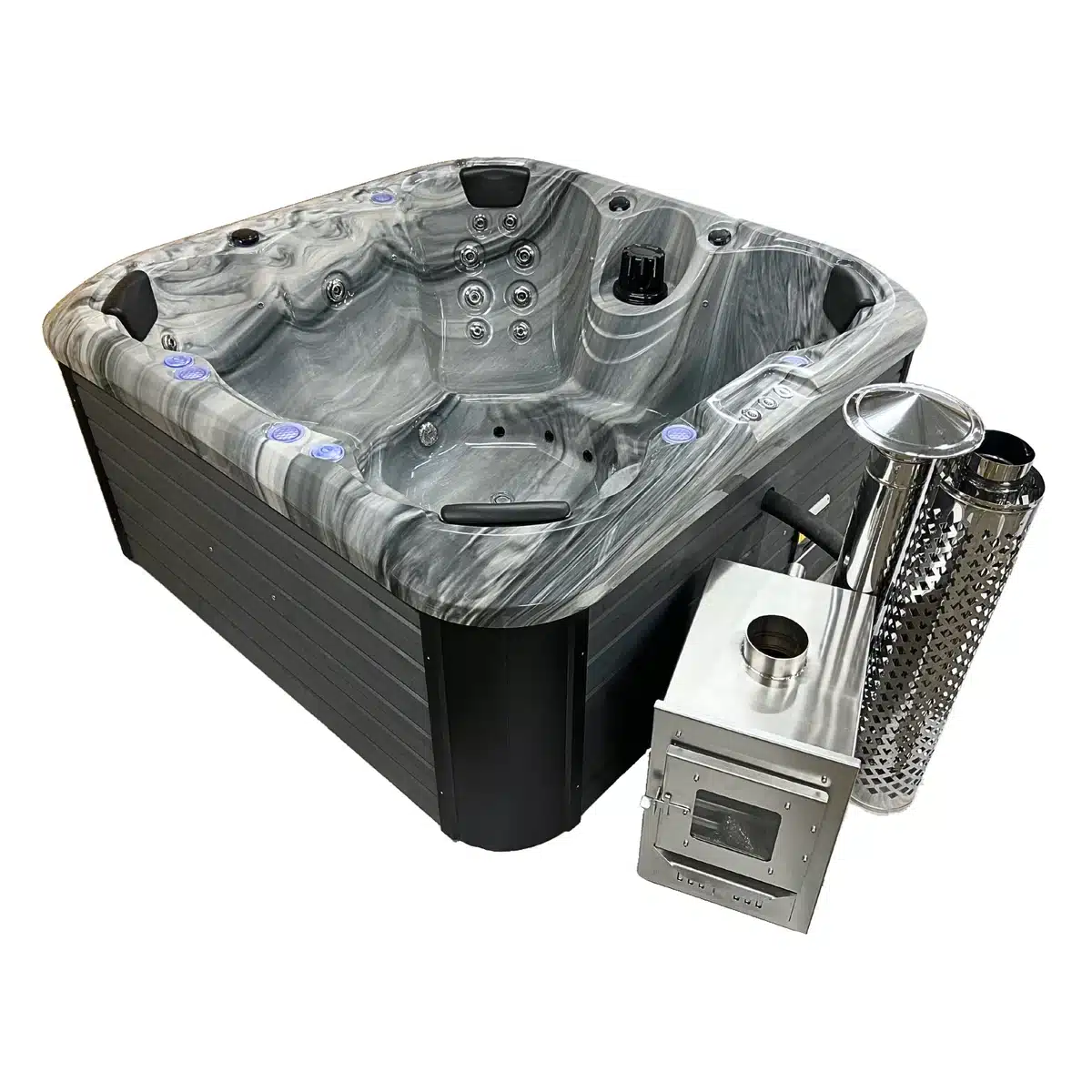 TOPÁZ PRÉMIUM AKRIL 4 személyes fatüzelésű jacuzzi 3 TOPÁZ PRÉMIUM AKRIL 4 személyes fatüzelésű jacuzzi