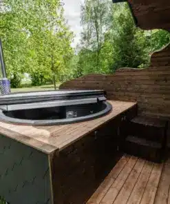 6 személyes LUX SILVER 2 in 1 szauna + dézsafürdő kombó