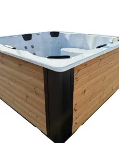 Grande 8 személyes Négyszögletes akril 8 személyes dézsafürdő PAHLEN 9KW elektromos fűtéssel