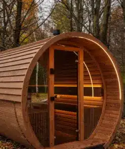 6 személyes LUX SHOW hordószauna elektromos kályhával