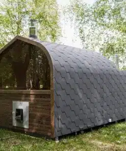 6 személyes LUX SILVER 2 in 1 szauna + dézsafürdő kombó