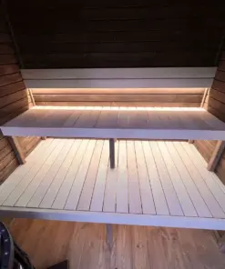 4 személyes BOXY szauna Harvia M3 fatüzelésű kazánnal