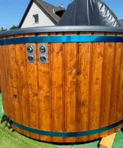 PEARL 6 SZEMÉLYES ÜVEGSZÁLAS DÉZSAFÜRDŐ BELSŐ FATÜZELÉSŰ KÁLYHÁVAL
