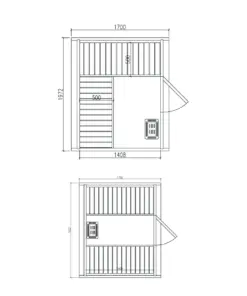 Skandináv hordószauna 1,7 méter 24 Skandináv hordószauna 1,7 méter