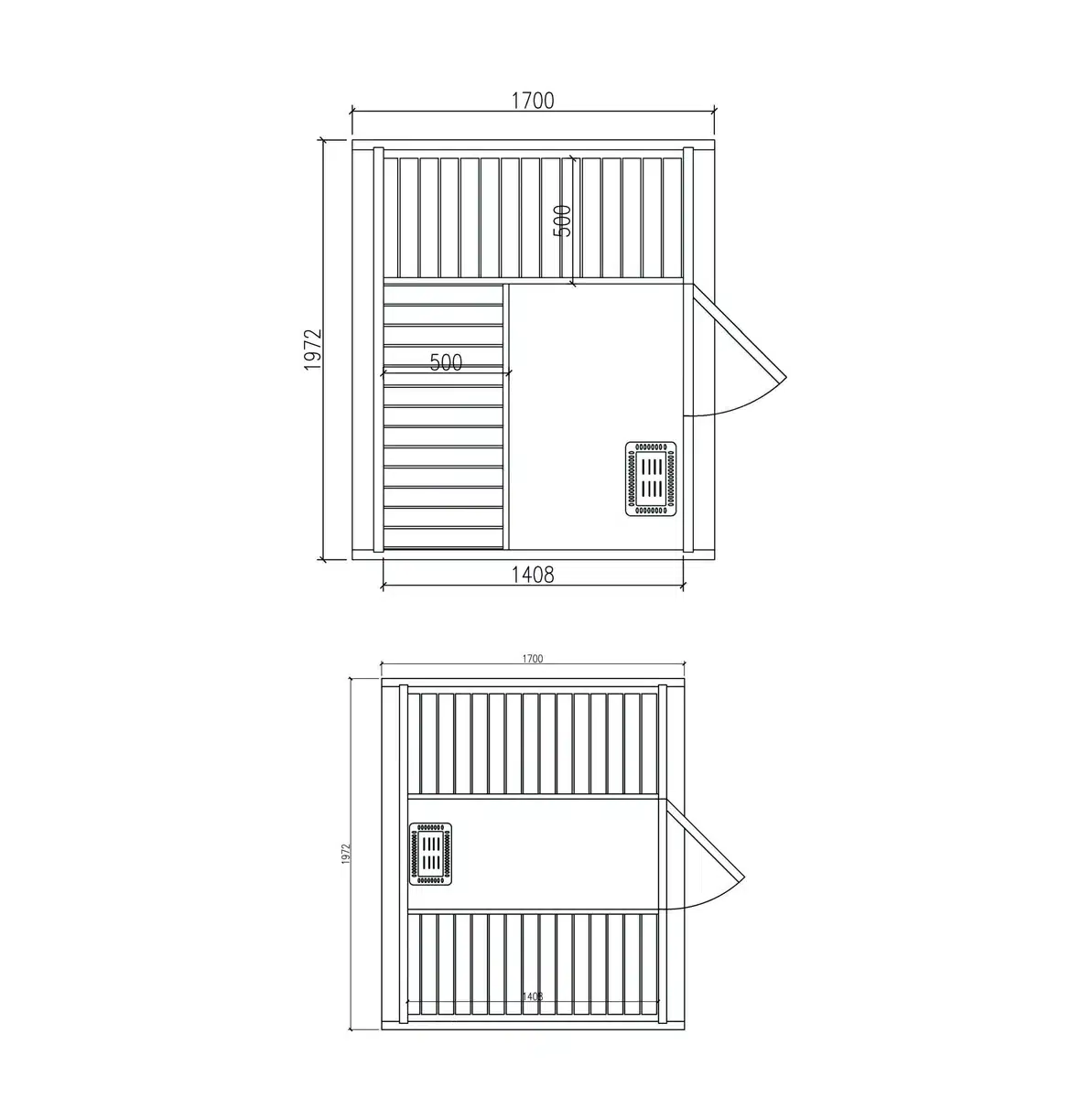 Skandináv hordószauna 1,7 méter 12 Skandináv hordószauna 1,7 méter