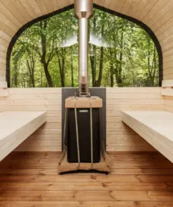 6 személyes LUX SILVER 2 in 1 szauna + dézsafürdő kombó