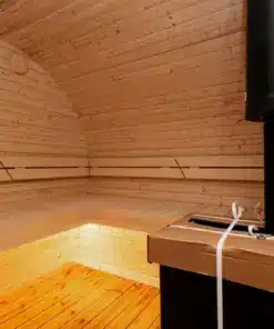 6 személyes Oázis szauna + dézsafürdő kombó