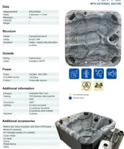 TOPÁZ PRÉMIUM AKRIL 4 személyes fatüzelésű jacuzzi 37 TOPÁZ PRÉMIUM AKRIL 4 személyes fatüzelésű jacuzzi