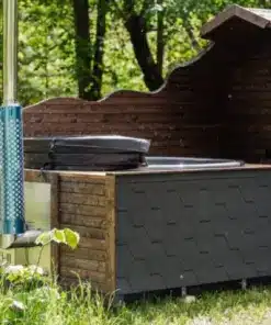 6 személyes LUX SILVER 2 in 1 szauna + dézsafürdő kombó