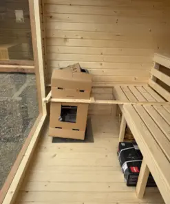 4 SZEMÉLYES BOXY SZAUNA – HARVIA M3 FATÜZELÉSŰ KÁLYHÁVAL