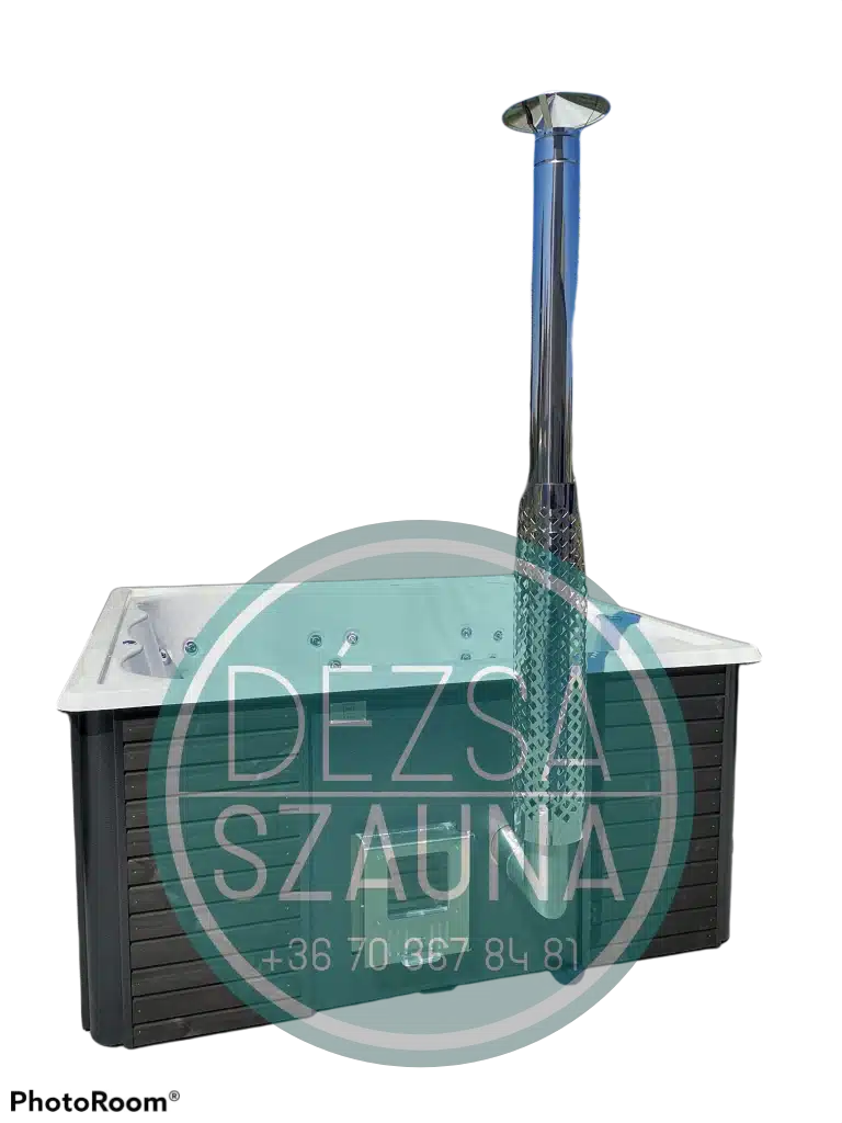 Grande 8 személyes Négyszögletes akril 8 személyes dézsafürdő integrált kályhával 4 Grande 8 személyes Négyszögletes akril 8 személyes dézsafürdő integrált kályhával