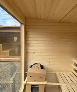 4 SZEMÉLYES BOXY SZAUNA – HARVIA M3 FATÜZELÉSŰ KÁLYHÁVAL