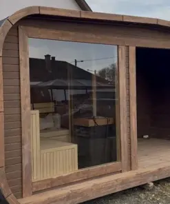 6 személyes ELEKTROMOS LUX GOLD THERMOWOOD 2 in 1 szauna + dézsafürdő kombó