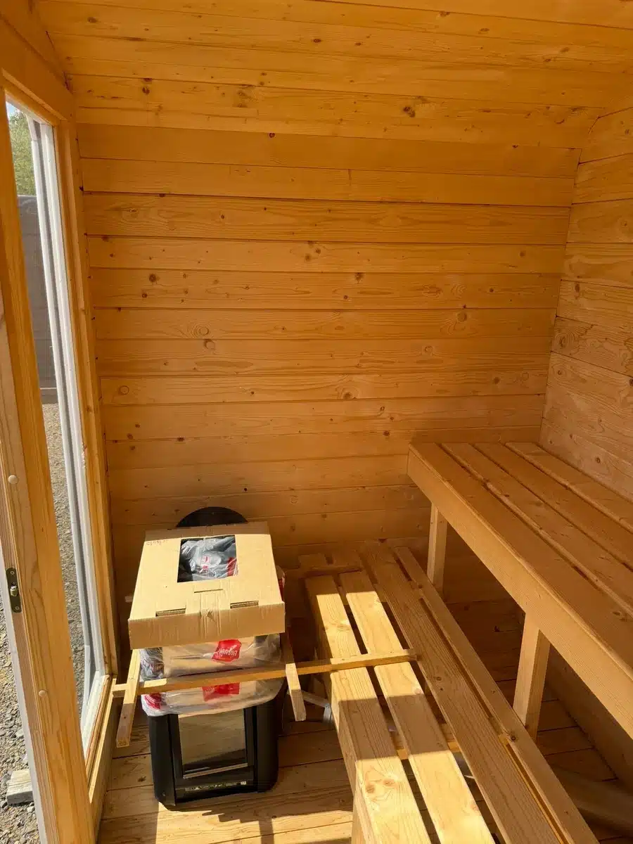 4 FŐS HARMONY SZAUNA – 12 kW HARVIA M3 FATÜZELÉSŰ KÁLYHÁVAL 7 4 FŐS HARMONY SZAUNA – 12 kW HARVIA M3 FATÜZELÉSŰ KÁLYHÁVAL