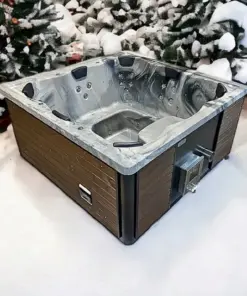 Grande 8 személyes Négyszögletes akril 8 személyes dézsafürdő GECKO 3 KW elektromos fűtéssel