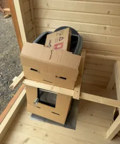 4 SZEMÉLYES BOXY SZAUNA – HARVIA M3 FATÜZELÉSŰ KÁLYHÁVAL