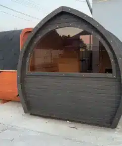 6-8 személyes LEVÉL alakú szauna 9 KW elektromos kályhával