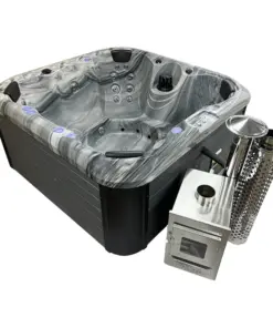 TOPÁZ PRÉMIUM AKRIL 4 személyes fatüzelésű jacuzzi