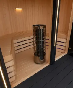 Cilindro szauna elektromos kályhával