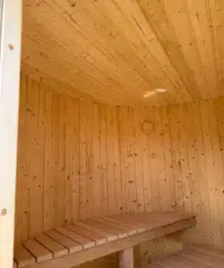 ZOÉ – 4 SZEMÉLYES SZAUNA HARVIA M3 FATÜZELÉSŰ KÁLYHÁVAL