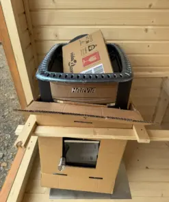 4 SZEMÉLYES BOXY SZAUNA – HARVIA M3 FATÜZELÉSŰ KÁLYHÁVAL