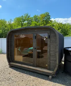 6 SZEMÉLYES VIP LUX SZAUNA – HARVIA M3 SL KÜLSŐ FATÜZELÉSŰ KAZÁNNAL